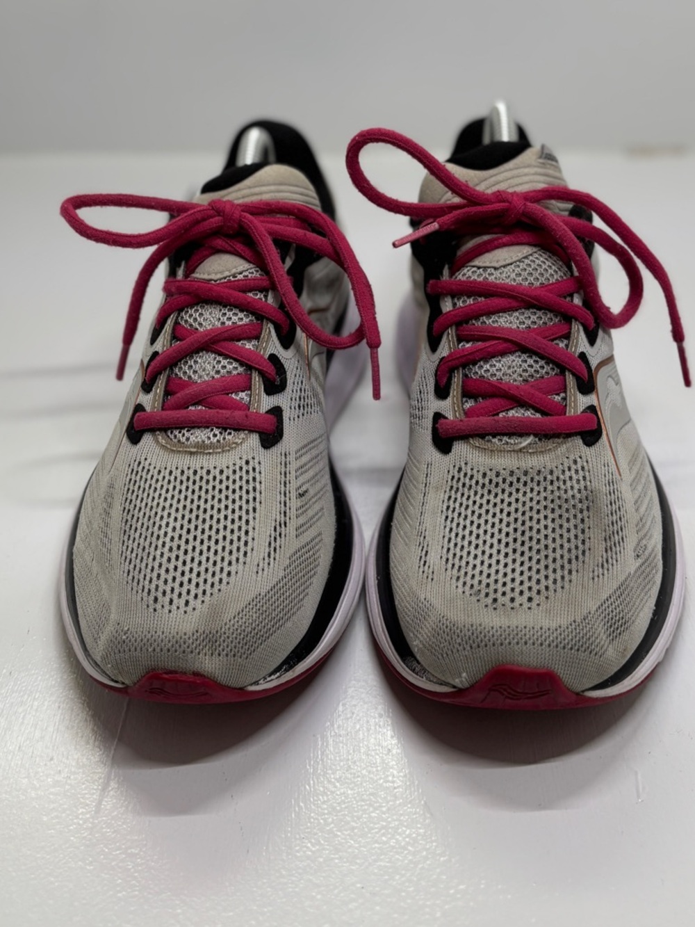 Saucony Ride 14 Womens 10 Running Shoes Fog Cherry Gray Pink S10650-55 - Picture 4 of 14